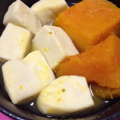 高野豆腐もかぼちゃも甘くて、とっても美味しかったです☆また作ります(*^^*)
